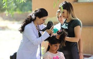 Çukurcalı çocuklara kuaförlük hizmeti