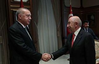 Cumhurbaşkanı Erdoğan, TFF Yönetim Kurulunu kabul...