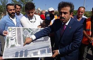 Diyarbakır Büyükşehir Belediyesi, otogar girişini...