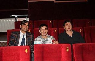 Engelli gencin sinema hayali gerçekleşti