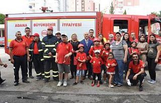 Engelliler bir günlüğüne itfaiye eri oldu
