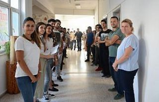 Engelliler Entegre Yüksekokulu’nda yetenek sınavları...