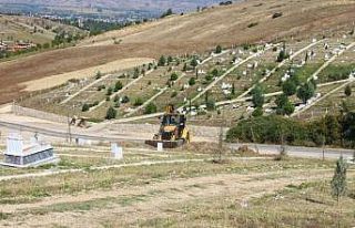 Erbaa’da mezarlık çalışması