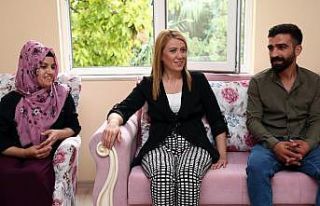 Evi yanan aileye Başkan Doğan sahip çıktı