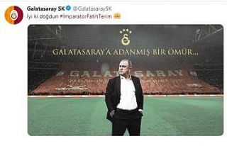 Galatasaray’dan Fatih Terim’e doğum günü kutlaması