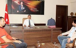 Gazetecilerden Üzümlü Kaymakamı Yılmaz’a “hayırlı...