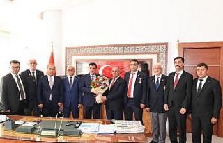 Gazi derneklerinden Başkan Gürkan’a Ziyaret