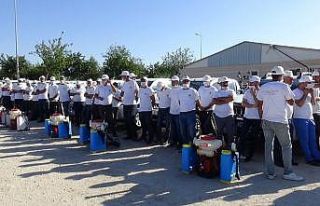 Güzeloğlu’ndan ilaçlama birimine ziyaret