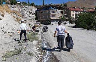 Hakkari Belediyesinden temizlik çalışması