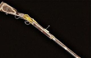 İcra’dan satılık altın işlemeli Osmanlı tüfeği