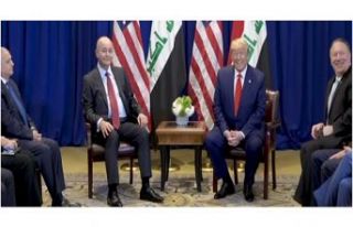 Irak Cumhurbaşkanı Salih, Trump'la görüştü