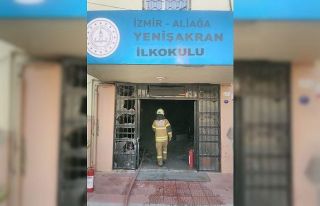 İzmir’de ilkokulda yangın
