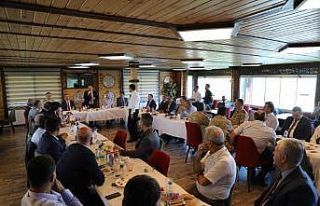 Jandarma Kıdemli Albay Hasan Aksoylu için veda yemeği...