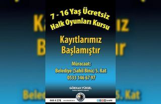Kartal’da 7-16 yaş halk oyunları kursuna kayıtlar...