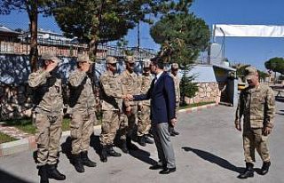 Kaymakam Coşkun güvenlik güçlerini ziyaret etti