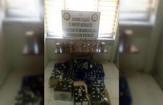 Kayseri’de 135 şişe kaçak alkol ele geçirildi