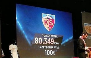 Kayserispor 80 bin forma sattı