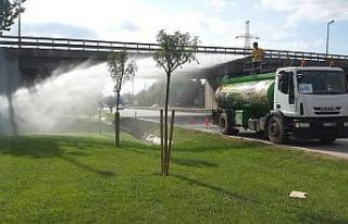 Kocaeli’de ağaçlar susuz kalmıyor