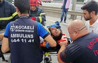 Kocaeli’de makas atan otomobil zincirleme kazaya...