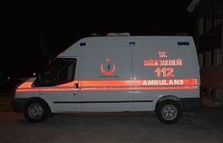 Köpeğe çarpan motosikletteki 2 kişi su kanalına...