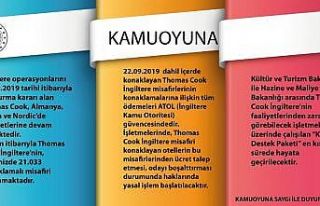 Kültür Bakanlığı’ndan Thomas Cook şirketi...