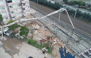 Kuruçeşme Tramvay Hattı’nda ray betonları dökülüyor