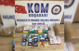 Kuşadası’nda kaçak tütün operasyonu