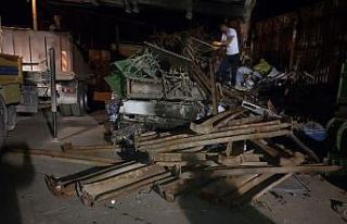 Kütahya’da demiryolundan travers hırsızlığı