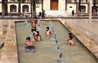 Manisa’da çocukların tehlikeli serinlemesi