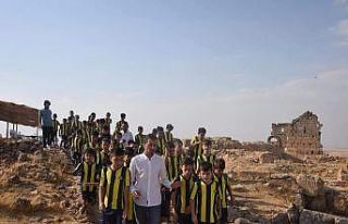 Mazıdağı Fenerbahçe Futbol Okulu öğrencilerinden...