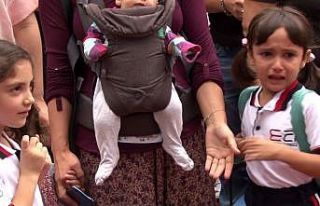 Minikler uyum haftasına gözyaşları ile başladı