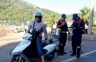 Muğla Jandarmasının ‘Motosiklet’ denetimleri...