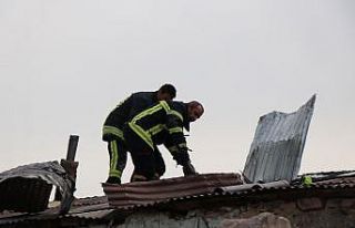 Müstakil evde çıkan yangın büyümeden söndürüldü