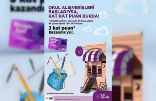 Okul alışverişleri başladıysa, kat kat puan burda