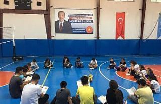 Önce Kur’an-ı Kerim okuyorlar sonra antrenmana...