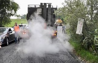 Ordu’da yollar asfaltlanıyor