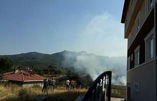 Ot yangını korkuttu