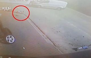 (Özel)  Dehşet veren kaza kameraya yansıdı