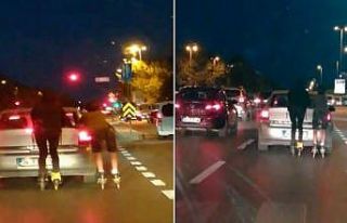 (Özel) Maltepe’de patenli gençlerin tehlikeli...