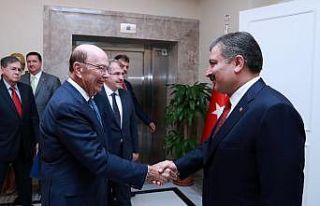 Sağlık Bakanı Koca, ABD Ticaret Bakanı Ross ile...