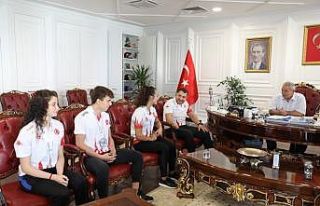 Şampiyonlardan Demirtaş’a teşekkür ziyareti