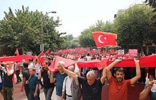 Şanlıurfa’da teröre tepki yürüyüşü