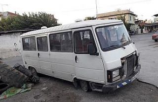 Söke’de çalınan minibüs bulundu