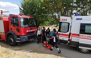 Su kuyusuna düşen şahıs yaralandı