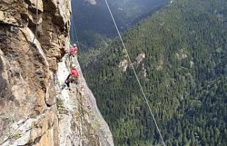 Sümela Manastırı’nda restorasyon çalışmaları...