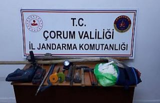 Sungurlu’da kaçak kazıya suçüstü