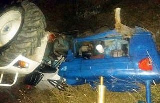 Taşköprü’de devrilen traktörün altında kalan...