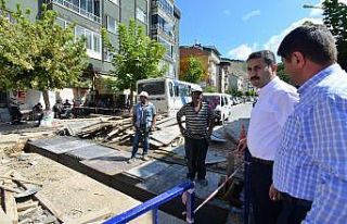 Tokat Belediyesi o caddeyi baştan sona yeniledi
