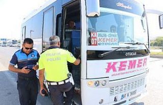 Toplu ulaşım araçları denetlendi