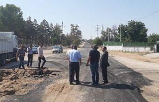 Uçhisar Belediye Başkanı Süslü sıcak asfalt...